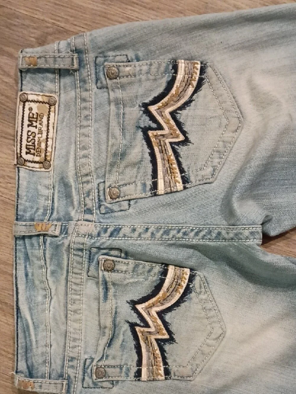Light Blue Denim Bermuda Shorts - Brand: Not Visible